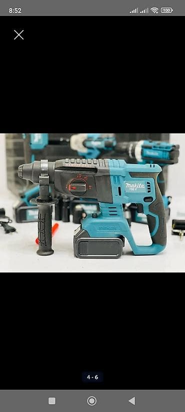 perforator: Makita 198V simsiz alətlər dəsti Dəst tərkibi: - Zərbəli — 3