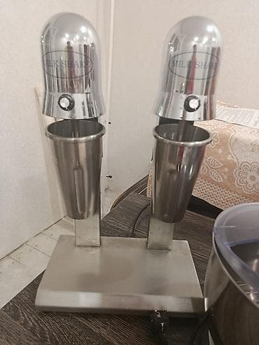 Kokteyl aparatı – iki başlı, paslanmayan poladdan korpus və