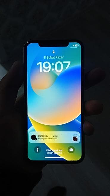 IPhone X, 256 GB, Ağ, Qırıq