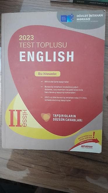 İngilis dili Testlər 11-ci sinif, DİM, 2-ci hissə, 2023 il