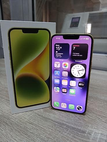ıphone 15 plus: IPhone 14, 128 GB, Sarı, Face ID, Sənədlərlə — 2