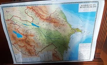 dunya xerıtesı: 4 xəritə - Dünya və Azərbaycanın fiziki və siyasi xəritələri. 3ü — 1