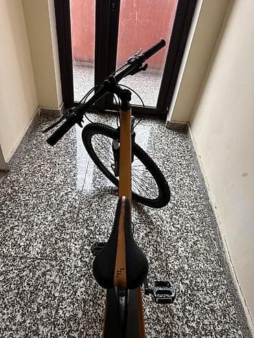 velesvet: ISMA dağ velosipedi – portağal-qara dizayn - Alüminium çərçivə - Ön — 4