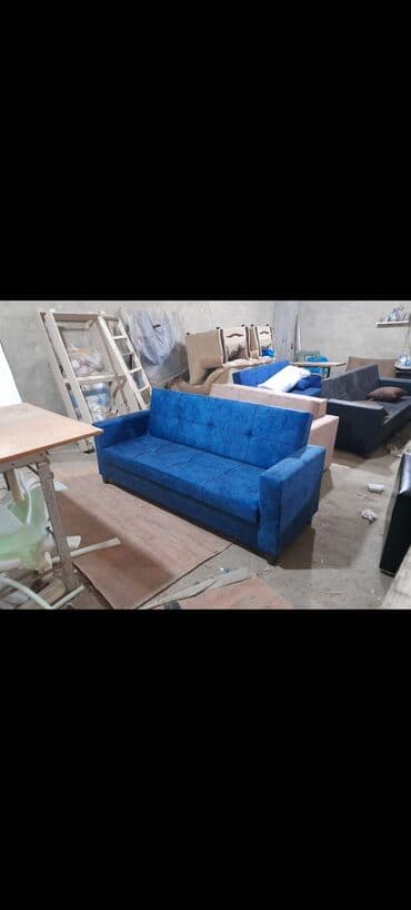 химчистка мебели: Диван, Новый, Раскладной, С подъемным механизмом, Ткань, Платная доставка — 1