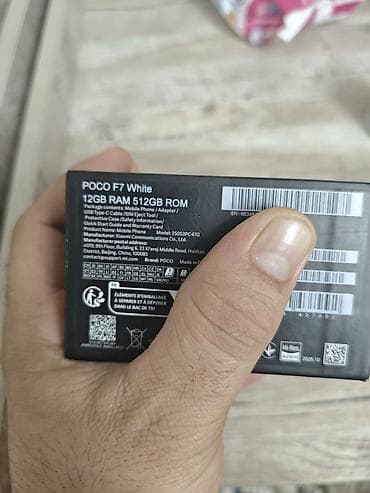 redmi 9 te: Poco F7, rəng - Ağ, Sensor — 5