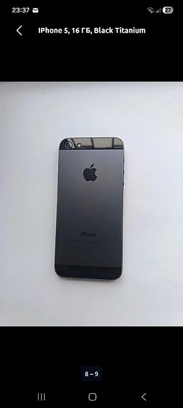 IPhone 5, 16 GB, Black Titanium