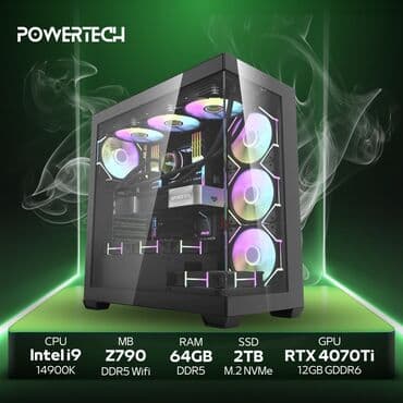komptel baku: CPU	i9 14900K Cooler	Thermaltake TH360 ARGB water Cooler Plata	z790 — 1