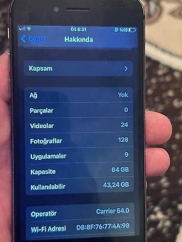 iphone qiymet: IPhone 8, 64 GB, Qara, Qırıq, Barmaq izi, Simsiz şarj — 6