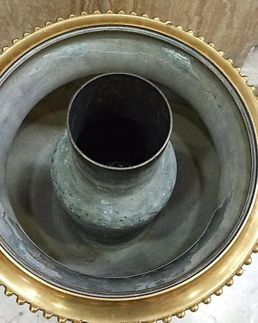 alət dəsti: Misin samovar – klassik kömürlə işləyən model - Material: tam mis — 3