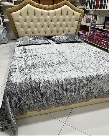 Örtüklər: Yataq üçün Yeni Qaşlı rəng - Qızılı Yataq örtüyü, Ödənişli çatdırılma — 3