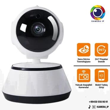 nvr: İp kamera V380 ✔️Telefon vasitəsi ile istənilən istiqamətə cevirmək ve — 1