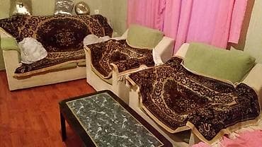 Asia: Б/у, Раскладной диван, 2 кресла, С подъемным механизмом, Раскладной — 4