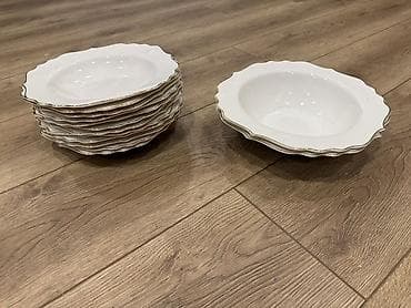 bezek bitkisi: Обеденный набор, цвет - Золотой, Стекло, 12 персон — 7