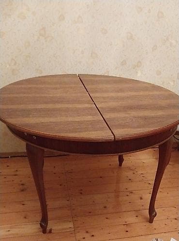 Классический стол, Раскладной, Дерево, Круглый стол