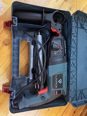 drill: G POWER markalı elektrikli perforator (hammer drill) dəsti. Alət — 3
