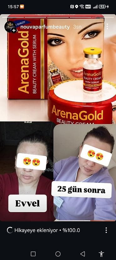 Личные вещи: ArenaGold Beauty Cream with Serum Güclü formullu, 100% orijinal — 1