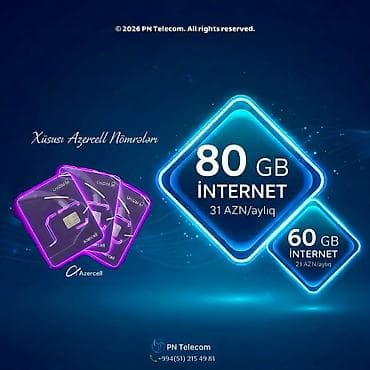 Fakturalı Azercell Nömrələri✅ Sənində internetə aylıq çox pulun çıxır?