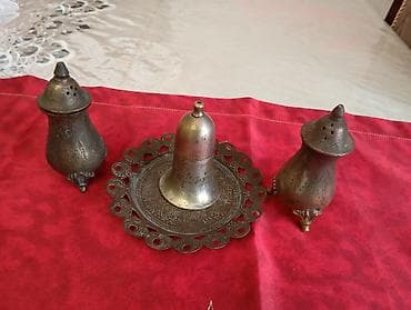 Kolleksiya üçün bürünc süfrə dəsti - Dörd hissəli dekorativ dəst: 2