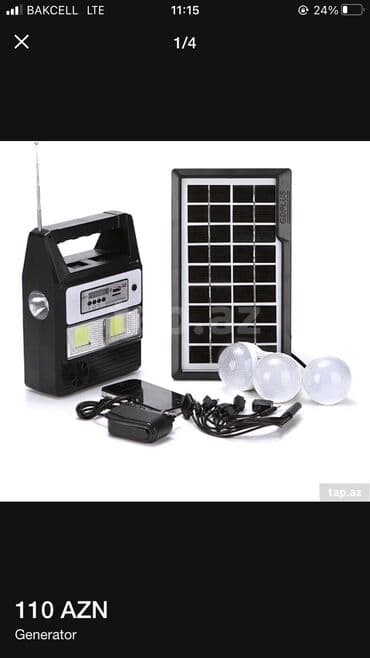 baliq levazimatlari: Gunes panrli ve fanar demek olar ki mini generator ozunen 3 m uzanaraq — 4