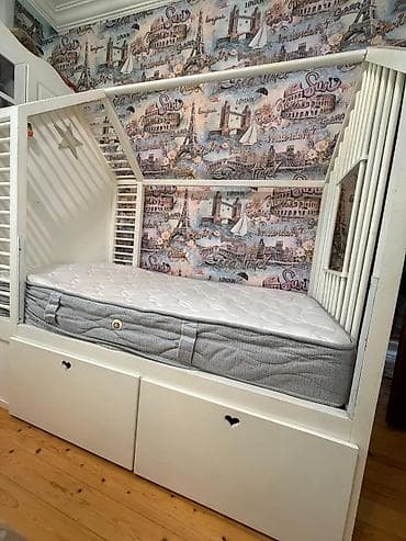 bar stulari: Oğlan və qız üçün, İşlənmiş, Çarpayı, Matras ilə, Siyirməli — 4