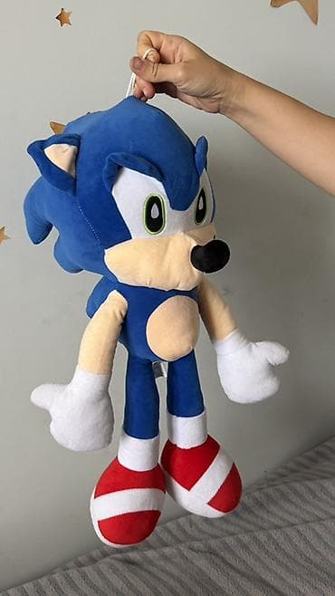 oyuncaq niva: Sonic temalı yumşaq oyuncağ - Material: Xoş toxunuşlu, yumşaq plyuş; — 1
