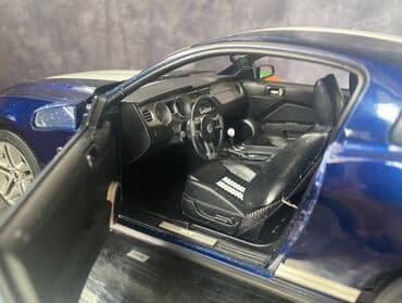metbex tavan modelleri: Коллекционная модель Ford Mustang Shelby GT500 blue with white stripe — 17