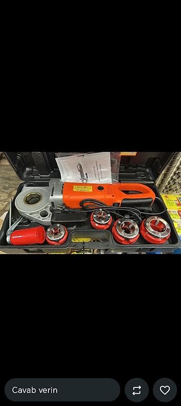 Elektrik boru yiv açma dəsti - Güclü elektrikli yiv açma aparatı