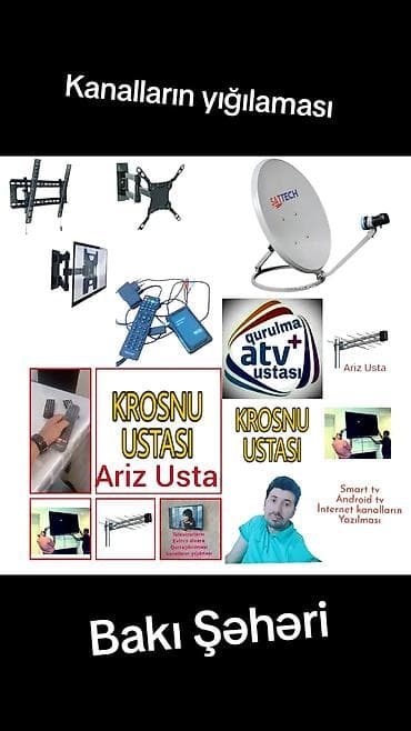 Kanalların yığılması krosnu ustası televizorların divara — 2