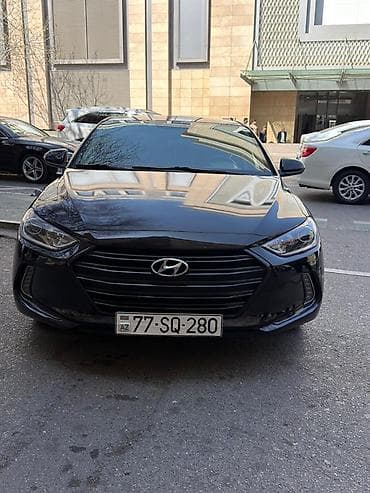 hyundai az: Hyundai Elantra sedan – qara rəng, 4 qapı, AZ nömrə nişanı. Şəhər üçün — 9