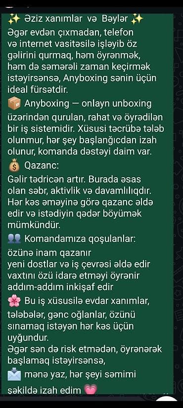 Anyboxing – onlayn unboxing əsasında qurulan, telefondan və internet