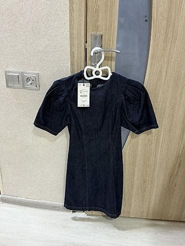 hicab donları: Denim qısa don - Rəng: tünd göy (dark indigo) - Material: denim/cins — 1