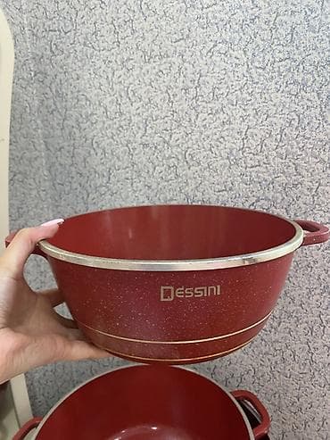 qab desdi: Qazan, rəng - Qırmızı, Qranit — 3