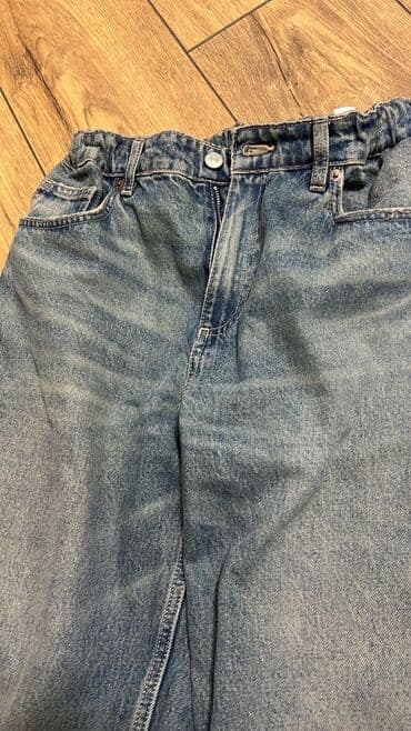 oversize şalvar: Bol kəsim Şalvar, Massimo Dutti, L, rəng - Bej — 4