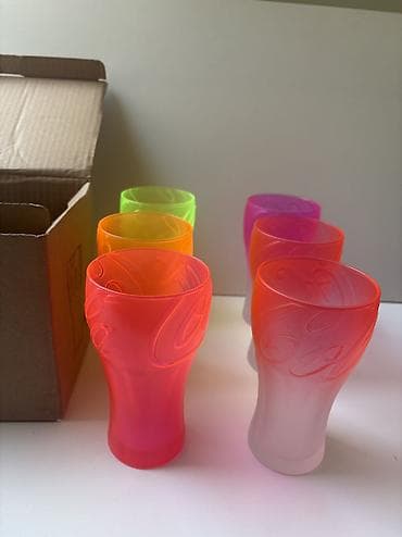 Stəkanlar, rəng - Narıncı, Şüşə, 6 ədədli dəst, 500 ml — 5