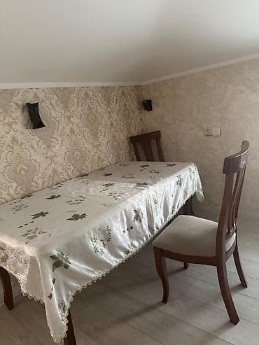 oturaca: Qonaq otağı üçün, İşlənmiş, Açılan, Dördbucaq masa, 6 stul — 1