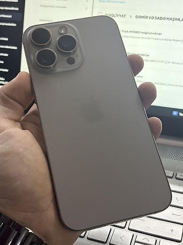 mac pro: IPhone 15 Pro Max, 256 GB, Natural Titanium, Simsiz şarj, Face ID — 2