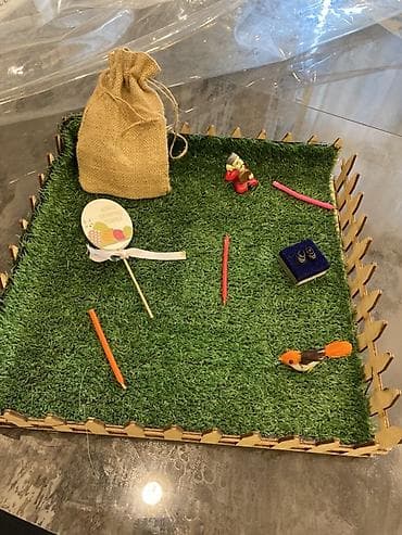 Tekstil: Novruz xoncasi 20 alinb boyuk ölcdu 11 mn - Taxta materialdan — 2