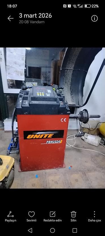 disk teker type 1 per page 40: UNITE şin-servis avadanlıqları dəsti - Təkər söküb-taxma aparatı — 2