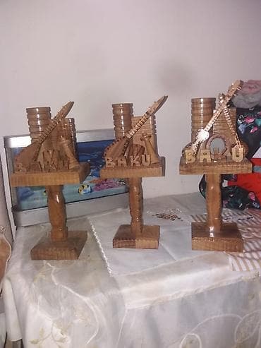 ev esyalarl: Fiqur, Taxta, rəng - Qəhvəyi — 1