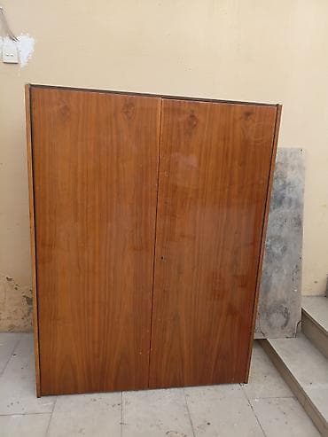2 qapılı, Güzgülü, Qəhvəyi, Taxta, Açılan, Düz dolab — 5