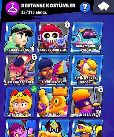 se pro: Brawl Stars hesabı !! Hesab ilk verilmir!! - Kupa yolu: 16.188 - — 9