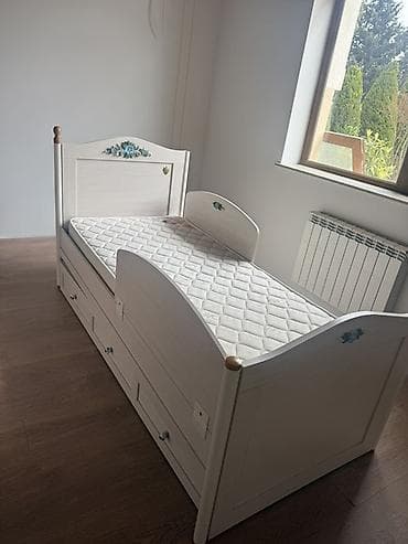 yataq carpayısı: Oğlan və qız üçün, Çarpayı, Bazasız, Matras ilə, Siyirməli — 5