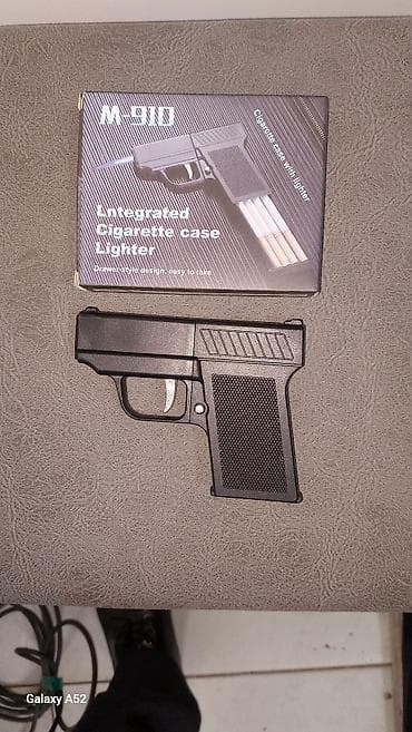 M-910 inteqrasiya olunmuş siqaret qabı və alışqan - 2-si 1-də dizayn — 1