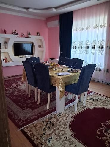 Qonaq otağı üçün, Açılmayan, Dördbucaq masa, 6 stul