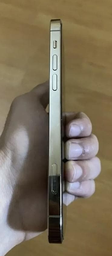 iphone 14 pro max barter: IPhone 12 Pro Max, 128 GB, Matte Gold, Barmaq izi, Simsiz şarj, Face ID — 2