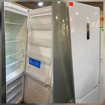 soyuducu siemens: Ağ rəngli iki qapılı soyuducu - Üst hissə: soyuducu bölmə, şüşə — 1