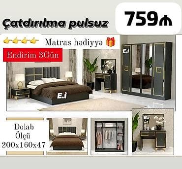 skafi: Təknəfərlik çarpayı, Dolab, Azərbaycan, Yeni — 2
