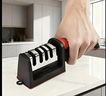 точилка для ножей: Mətbəx üçün 4 mərhələli bıçaq itiləyici - Çoxfunksiyalı sistem: dörd — 1