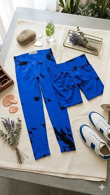 Qadınlar üçün idman dəsti – top və tayt - Model: yüksək elastikliyə — 6