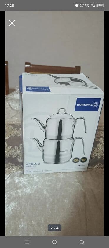 емкость для воды из нержавейки: Yeni, Dəm caydanı, Paslanmayan polad, 3-dən çox l, Türkiyə — 1